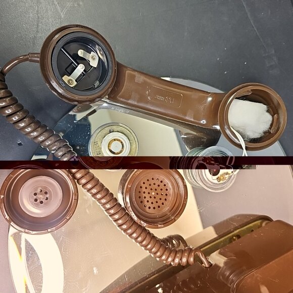 Vintage Chocolate Brown Northern Electric Rotary Desktop Telephone Canada - Picture 15 of 16